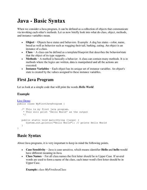 Image result for Java Syuntax