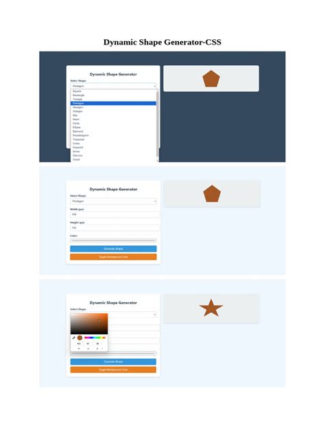 Image result for Shape Generator CSS