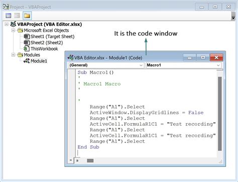 Image result for Macro Visual Basic Editor