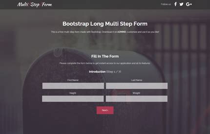 Image result for Bootstrap 5 Multi-Step Form
