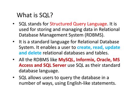 Image result for What SQL Stands For