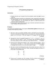 Image result for Programming C Paper Assignment Front Page