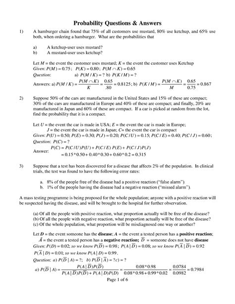 Image result for Probability Equation Questions