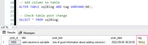 Image result for How to Add Coulmn in SQL with Example