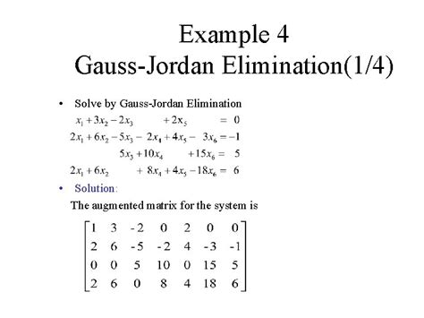 Toradh íomhá ar Gaussian Elimination No Solution Example