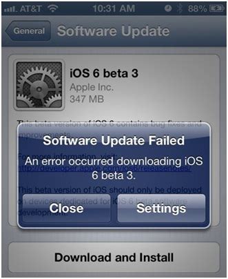 iOS Update Error 6 に対する画像結果