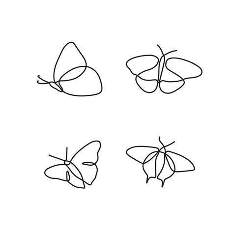Image result for Small Butterfly Line Drawing