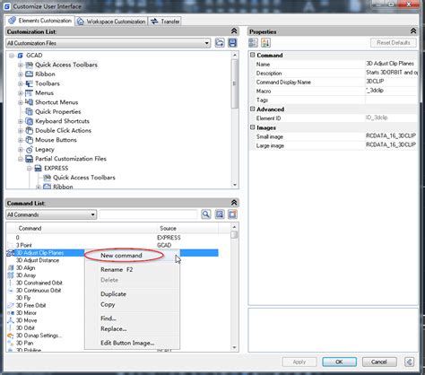 Toradh íomhá ar New Commend Button