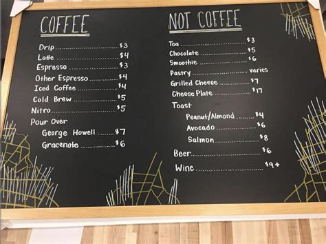 Simple Coffee Shop Menu に対する画像結果