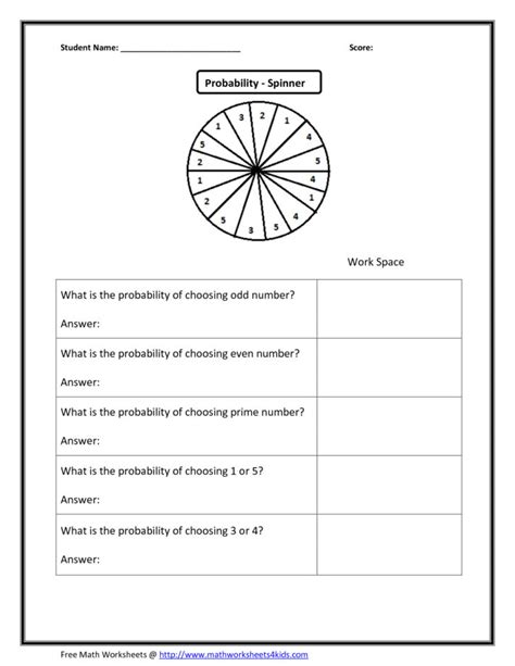 8th Grade Math Probability Worksheets に対する画像結果