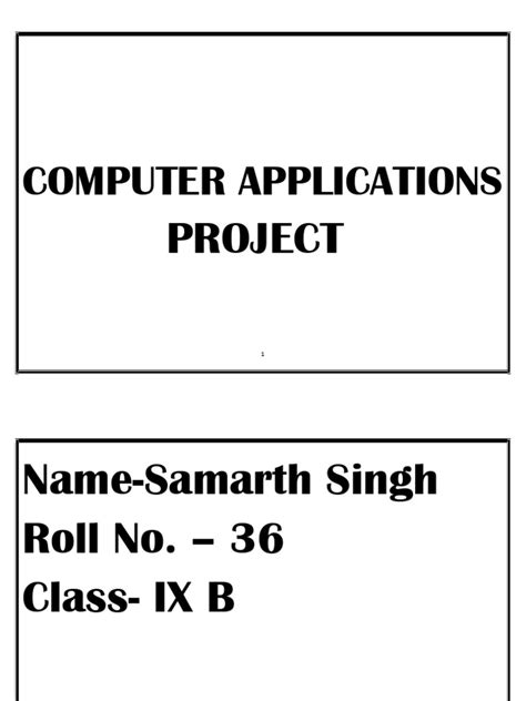 Toradh íomhá ar Computer Project Class 9