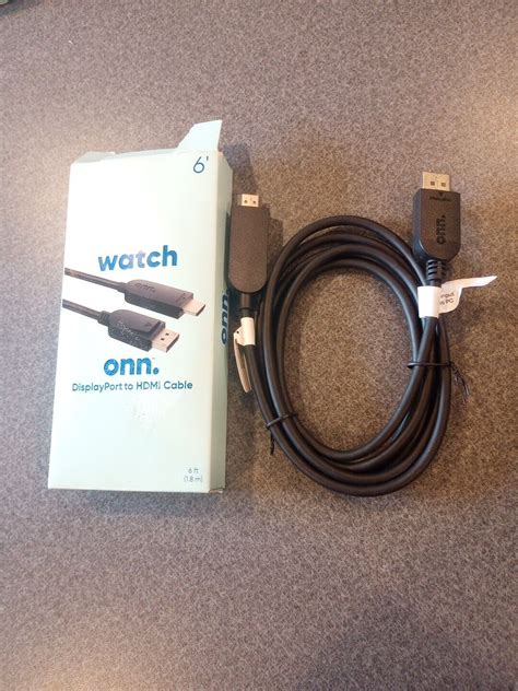 Image result for Onn DisplayPort to HDMI Cable Omnidirectional