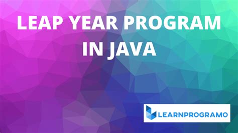 Image result for Leap Year Program in Java