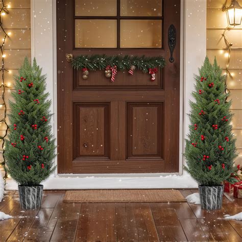 Image result for Potted Christmas Tree 4Ft Tall