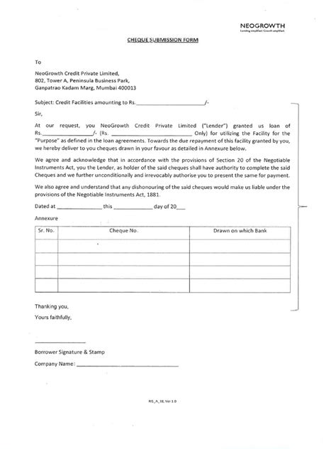 Image result for Cheque Collection Form