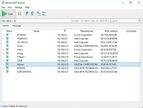 Image result for Scan Network for IP Addresses
