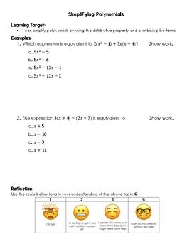 Image result for Simplifying Polynomials