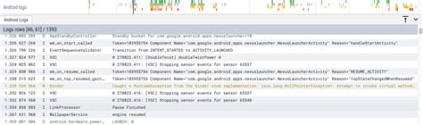 Android EventLog に対する画像結果
