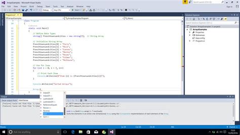 How to Store Values From a Loop in an Array Visual Studio に対する画像結果