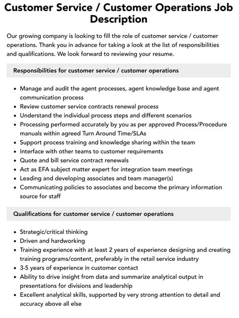 Image result for What Is Customer Service Operations