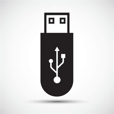 USB Flash Drive Icon Symbol Sign Isolate on White Background,Vector ...