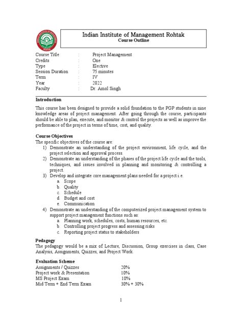 Image result for London University Project Management Course Outline