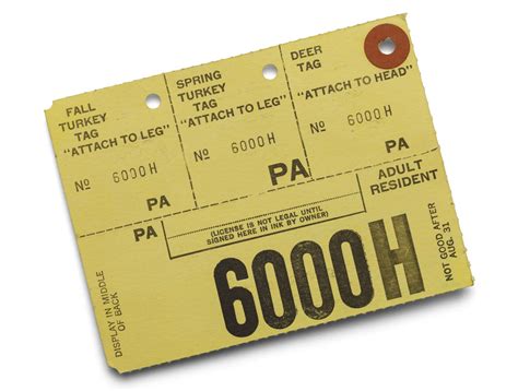 Image result for Plan Paper Hunting License Tags