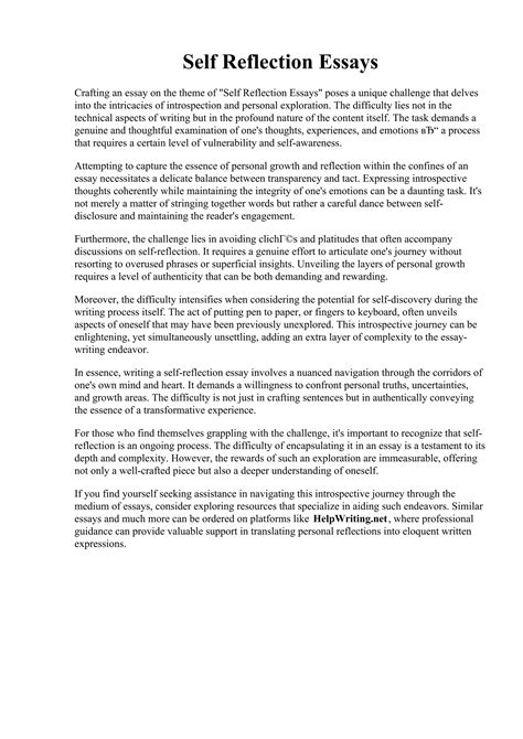 Image result for Reflection Writing