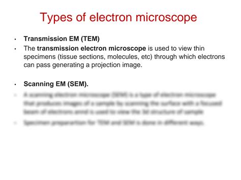 Image result for types electron microscope