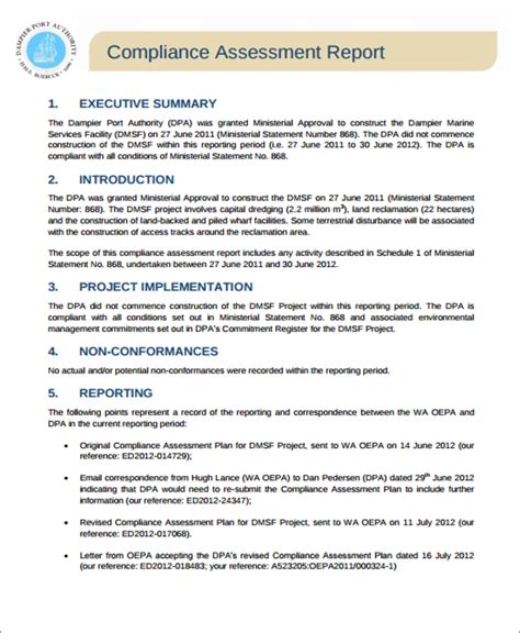 Toradh íomhá ar How Should Summary of Compliance Board Report Look