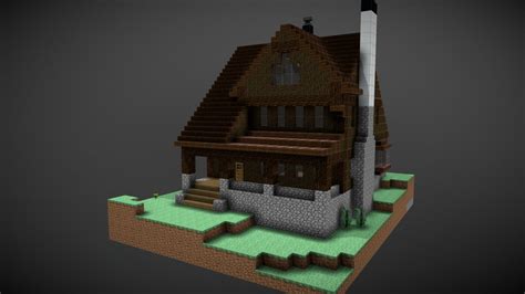 [FREE] Minecraft Classic House - Download Free 3D model by Stavros ...