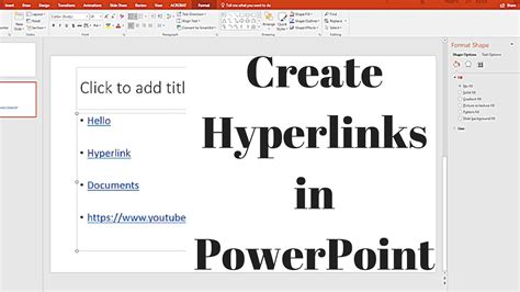 Image result for How to Add Hyperlink in PowerPoint