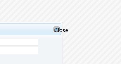 Image result for HTML Dialog Close Button