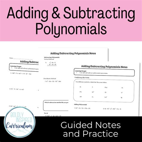 Image result for Addition of Polynomials Worksheet