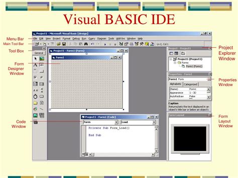 Bildergebnis für Old IDE for Visual Basic