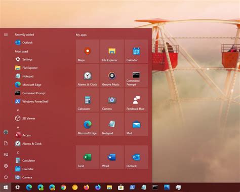 Image result for Change Start Menu Windows 10