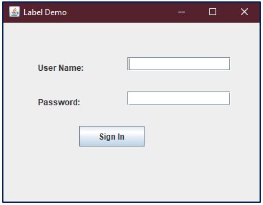 Image result for How to Define a Label in Java