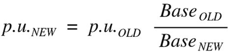 Image result for Per Unit Change of Base Formula