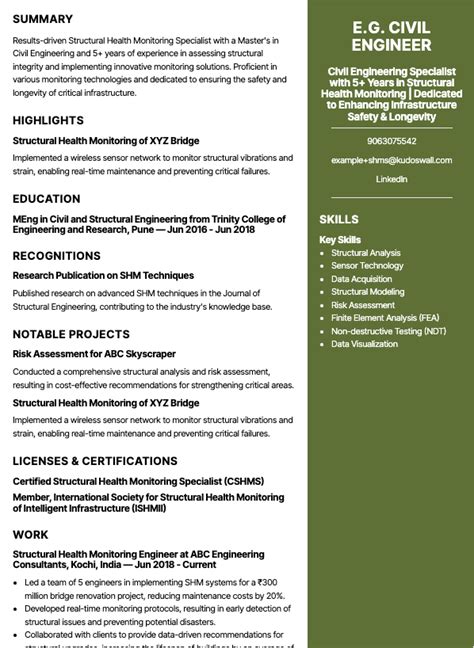 Image result for Structural Projectleader Resume Sample