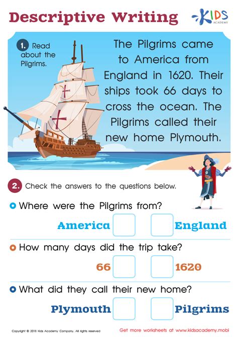 Descriptive Writing Examples for Kids に対する画像結果