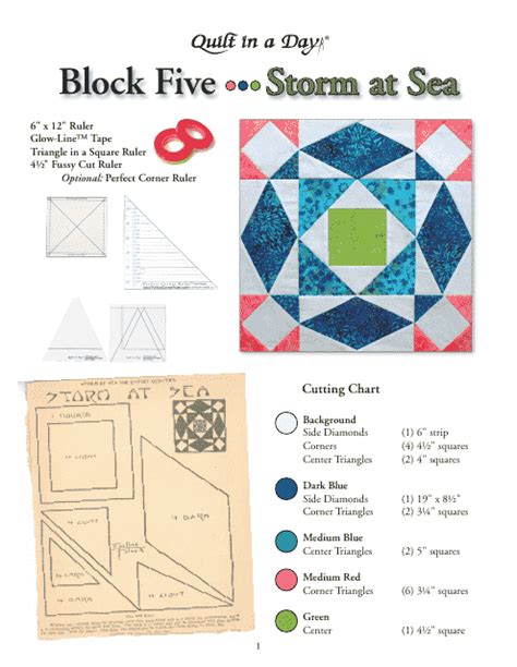 Toradh íomhá ar Storm at Sea Quilt Pattern in Yellow and Orange