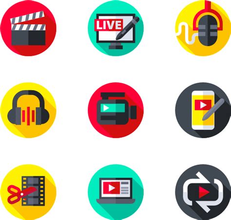 Image result for Multimedia Icon Set PNG