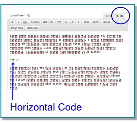 Horixontal Row in HTML Code に対する画像結果