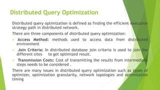 Image result for Query Processing in Distributed Database PPT