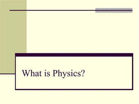 Toradh íomhá ar What Is Physics