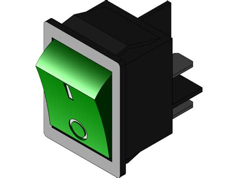 Image result for Rocker Toggle Switch Lock CAD Model