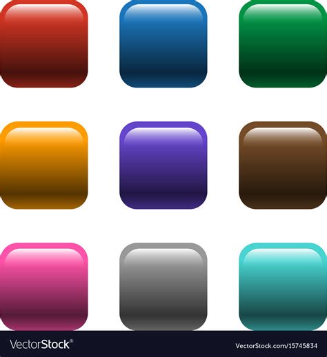 Image result for Color Button Square