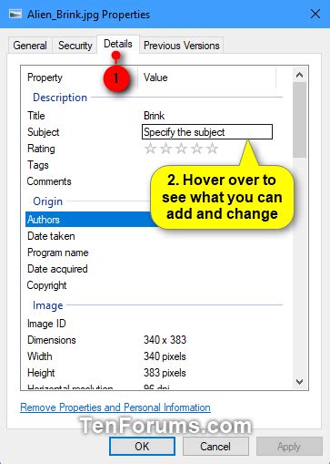 Image result for File Properties Windows