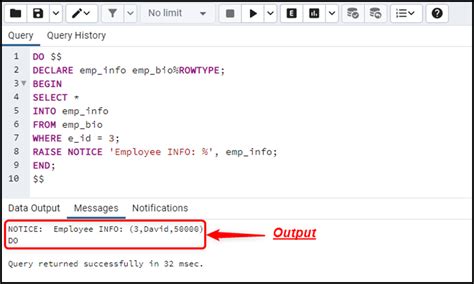 Toradh íomhá ar PostgreSQL Display Specific Row