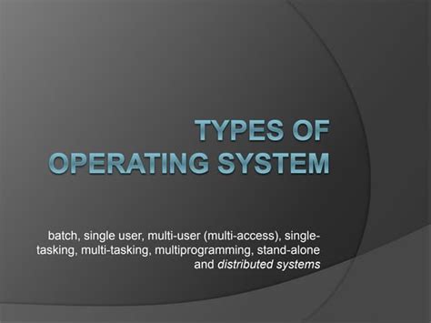Image result for Types of Operating System Class 9